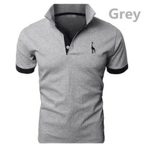 Load image into Gallery viewer, 2019 New Casual Man T Shirt Mens Casual Deer Embroidery Cotton Men Short Sleeve Good Quantity T-shirt Men Asian Size 5XL