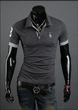 Load image into Gallery viewer, 2019 New Casual Man T Shirt Mens Casual Deer Embroidery Cotton Men Short Sleeve Good Quantity T-shirt Men Asian Size 5XL