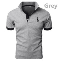 Load image into Gallery viewer, 2019 New Casual Man T Shirt Mens Casual Deer Embroidery Cotton Men Short Sleeve Good Quantity T-shirt Men Asian Size 5XL