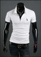 Load image into Gallery viewer, 2019 New Casual Man T Shirt Mens Casual Deer Embroidery Cotton Men Short Sleeve Good Quantity T-shirt Men Asian Size 5XL