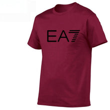 Load image into Gallery viewer, Men Casual EA7 Tee Shirts Hip Hop Fashion Designer T Shirt Unisex Cotton Short Sleeve Tee Shirts Loose Large Leisure T-shirt