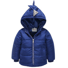 Load image into Gallery viewer, Baby autumn and winter new warm clothing children's jacket thickening plus velvet padded jacket boy hooded jacket boy warm jacke