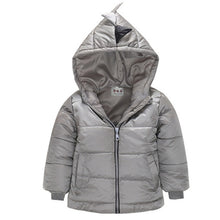 Load image into Gallery viewer, Baby autumn and winter new warm clothing children's jacket thickening plus velvet padded jacket boy hooded jacket boy warm jacke