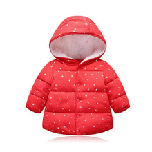 Load image into Gallery viewer, Baby autumn and winter new warm clothing children's jacket thickening plus velvet padded jacket boy hooded jacket boy warm jacke