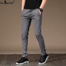 Load image into Gallery viewer, Men's Summer Casual Sport Pants Men Elastic Nine Pants Small Feet Joggers Pants Drawstring Beam Pants Versatile Trousers Homme