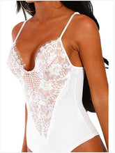 Load image into Gallery viewer, Black Lace Bodysuit Women Langerie Backless Transparent Sexy Body Jumpsuit Rompers 2019 Catsuit Bodysuits Slim Overalls Femme