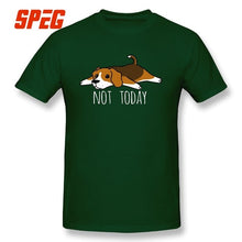 Load image into Gallery viewer, Funny Not Today Beagle dog T Shirts Round Collar T-Shirts Summer Pure Cotton Original Short-Sleeve Male Tees