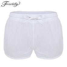 Load image into Gallery viewer, Summer Swimwear Men Transparent Shorts Beach Trunks Man Sexy See Through Board Shorts Drawstring Lightweight Boxers Underwear